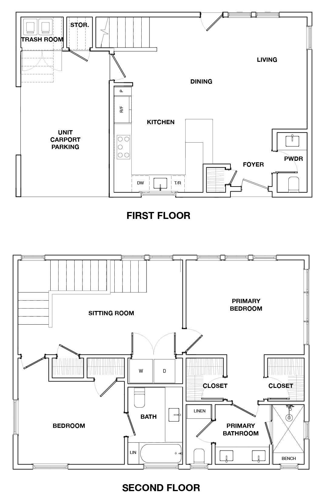 North Bluff Residences A1 detached floor plan